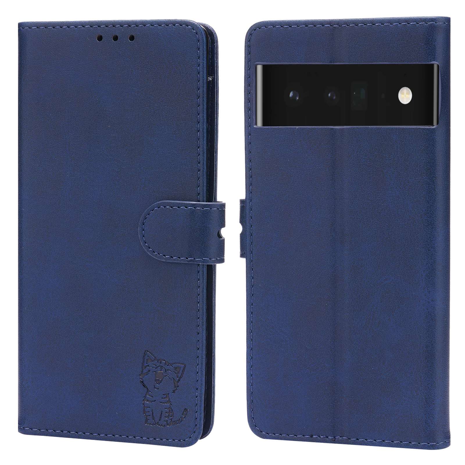 For Google Pixel 7a PU Leather Stand Wallet Case Happy Cat Pattern Imprinted Magnetic Clasp Phone Cover For Google Pixel 7a PU Leather Stand Wallet Case Happy Cat Pattern Imprinted Magnetic Clasp Phone Cover